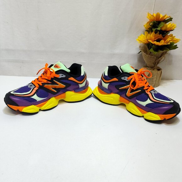 New Balance 9060 Prism Purple Vibrant Spring U9060NBX Men 8.5 Mesh/Leather Upper - Picture 7 of 16